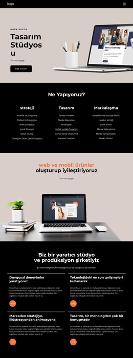 Biz Yaratıcı Bir Şirketiz - Özel WordPress Teması