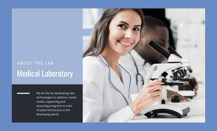 Medical Laboratory Website Mockup