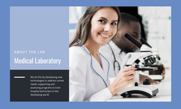Medical Laboratory - Free Website Template