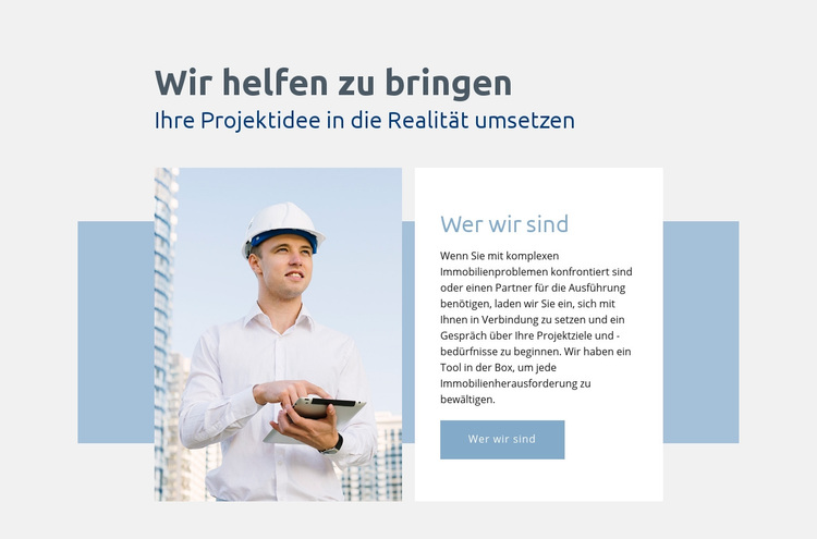 Projektidee in die Realität umsetzen WordPress-Theme