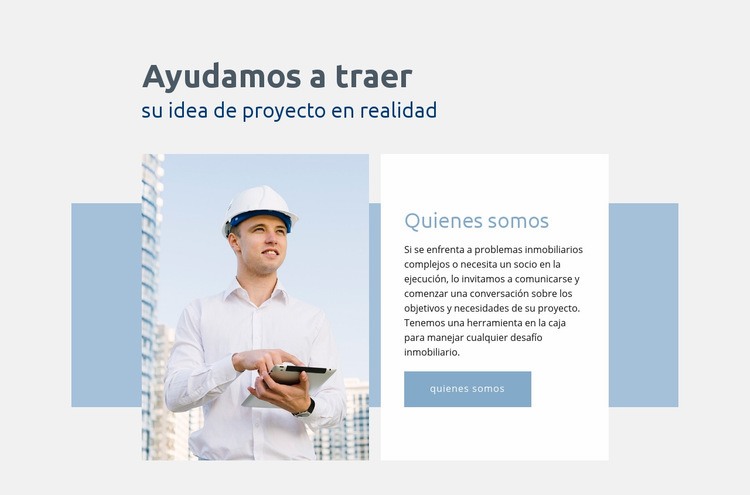 Proyecto de idea en realidad Plantilla HTML5