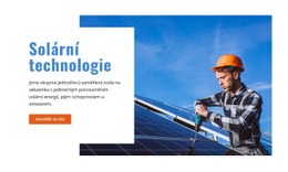 Solární Technologie - Plně Responzivní Šablona
