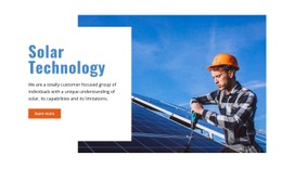 Solar Technology Free CSS Website