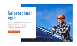 Solartechnologie Kostenlose CSS-Websitevorlage