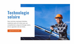 Technologie Solaire - Modèle Joomla Premium