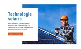 Technologie Solaire - Conception D'Une Seule Page