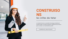 Construire L'Avenir Des Villes - Thème WordPress Personnalisé