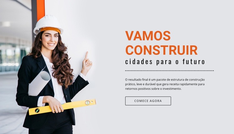 Construir cidades do futuro Modelos de construtor de sites