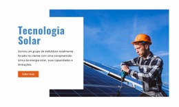 Tecnologia Solar - Página De Destino Personalizada