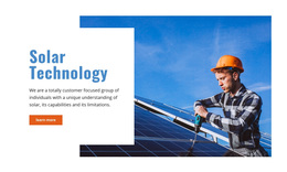 Solar Technology - Best One Page Website