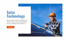 Solar Technology - Free Website Design