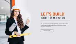 Build Cities Future - Ready To Use Landing Page