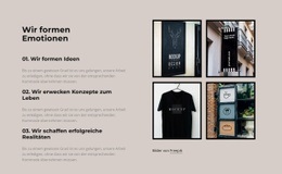 Wir Formen Emotionen - Website-Design