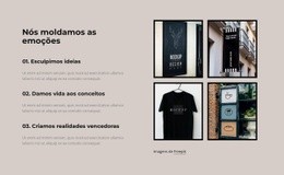 Modelo HTML5 Impressionante Para Nós Moldamos As Emoções