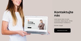 Kontaktujte Nás Blok Jednoduchá Šablona CSS