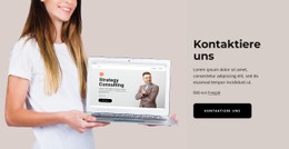 Kontaktieren Sie Uns Einfache CSS-Vorlage