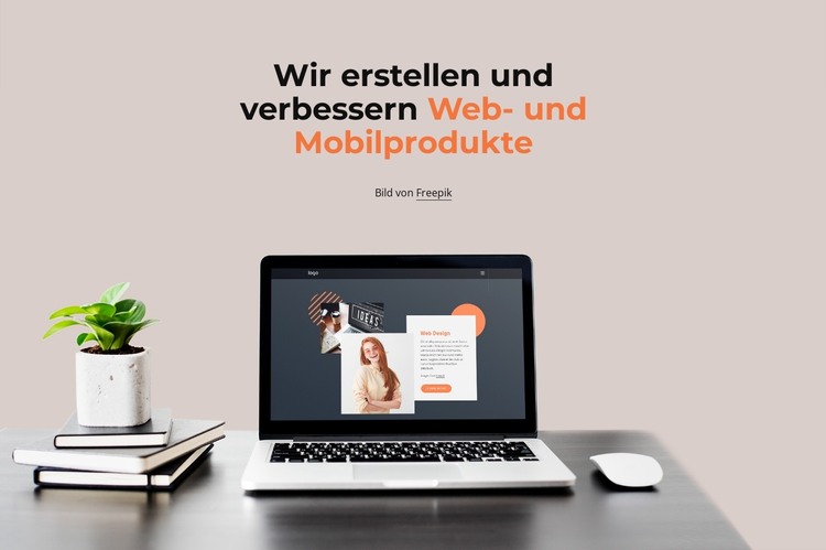 Wir erstellen wunderschöne Websites HTML-Vorlage