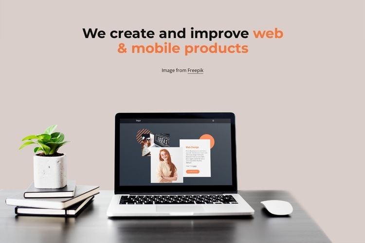 We craft beautiful websites Homepage Design