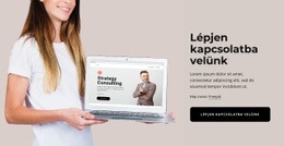 Lépjen Kapcsolatba Velünk Blokk Egyszerű CSS-Sablon