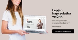 Lépjen Kapcsolatba Velünk Blokk - Ingyenes Webhelysablon