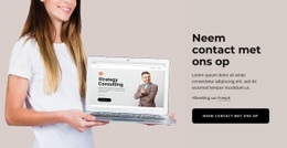 Neem Contact Met Ons Op Blok - Professioneel Websiteontwerp