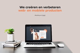 Productontwerper Voor Wij Maken Prachtige Websites