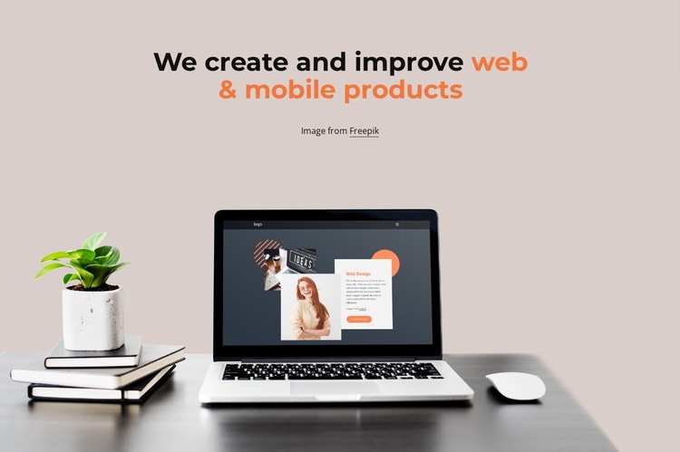 We craft beautiful websites One Page Template