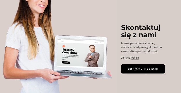 Skontaktuj się z nami blok Szablon CSS