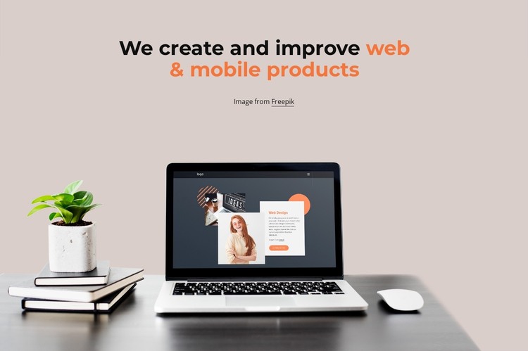 We craft beautiful websites WordPress Theme