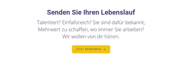 Senden Sie Ihren Lebenslauf CSS-Vorlage