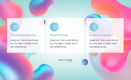 Nummerierte Liste Auf Abstraktem Hintergrund – Kostenlose HTML5-Vorlage