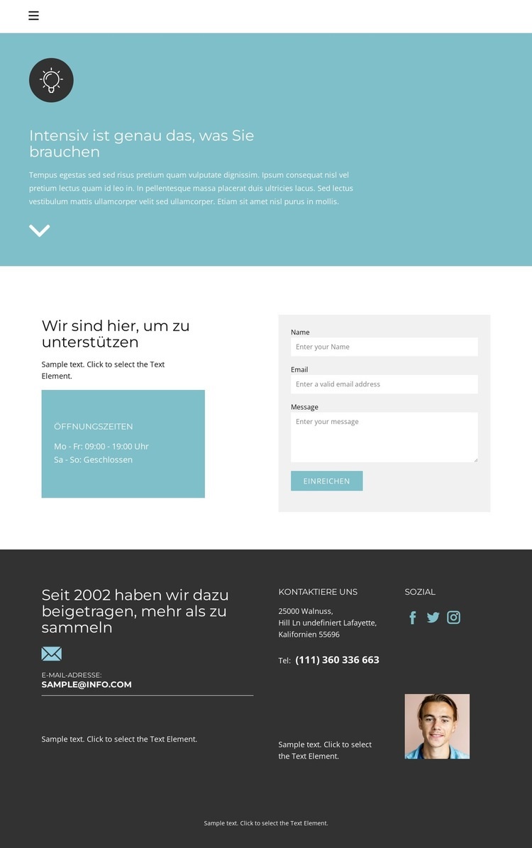 Mach einen Plan HTML5-Vorlage