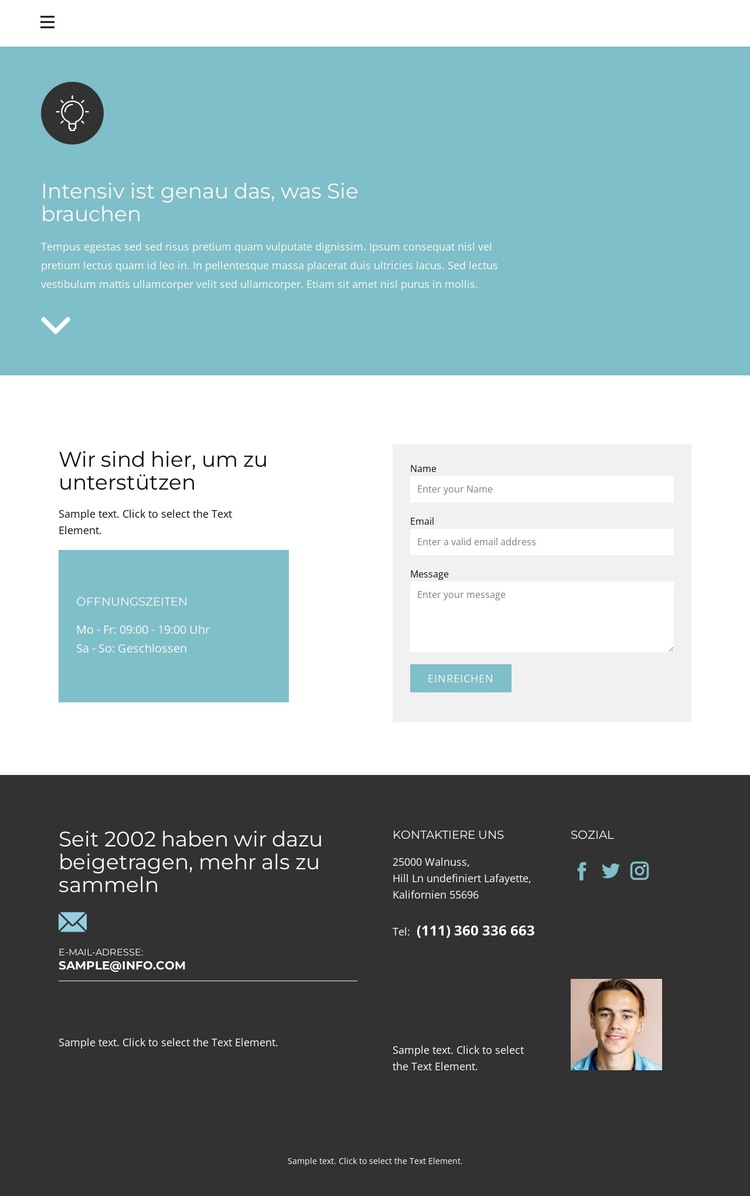 Mach einen Plan Website-Vorlage