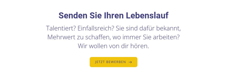 Senden Sie Ihren Lebenslauf WordPress-Theme