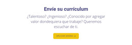 Sitio Web HTML Para Envíe Su Currículum
