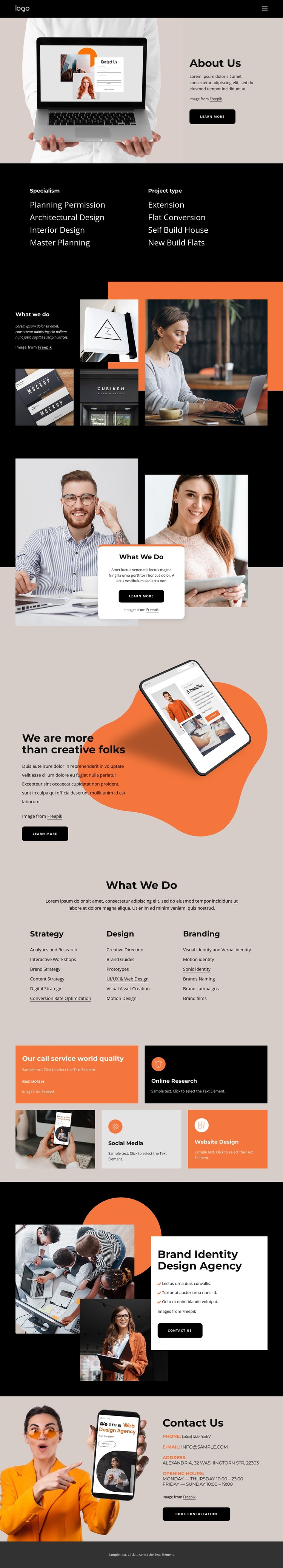 Custom web development HTML5 Template