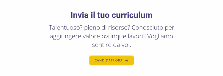 Invia il tuo curriculum Modello Joomla