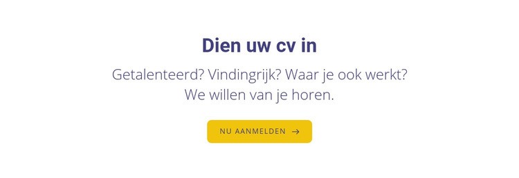 Dien je cv in Html Website Builder