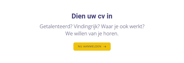 Dien je cv in WordPress-thema