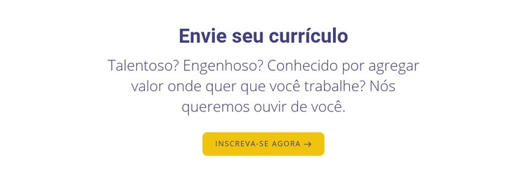 Envie seu currículo Design do site