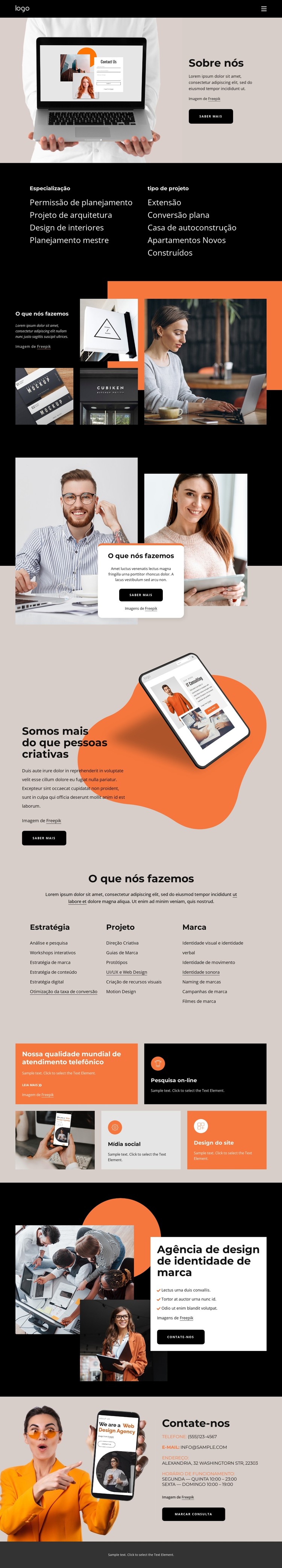 Desenvolvimento web personalizado Template CSS