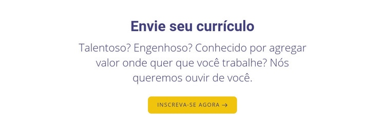 Envie seu currículo Landing Page