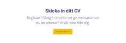 Skicka In Ditt CV Ensidig Mall