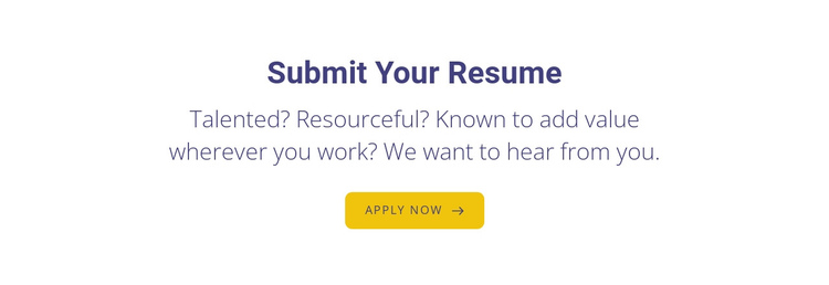Submit your resume Website Builder Software