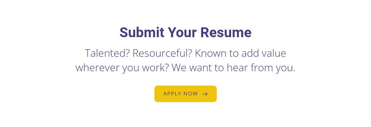 Submit your resume WordPress Theme