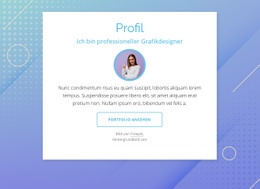 Designerprofil – Einfache HTML5-Vorlage