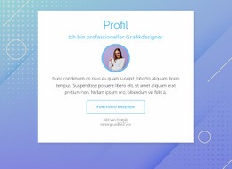 Designerprofil - Kostenlose Website-Vorlage