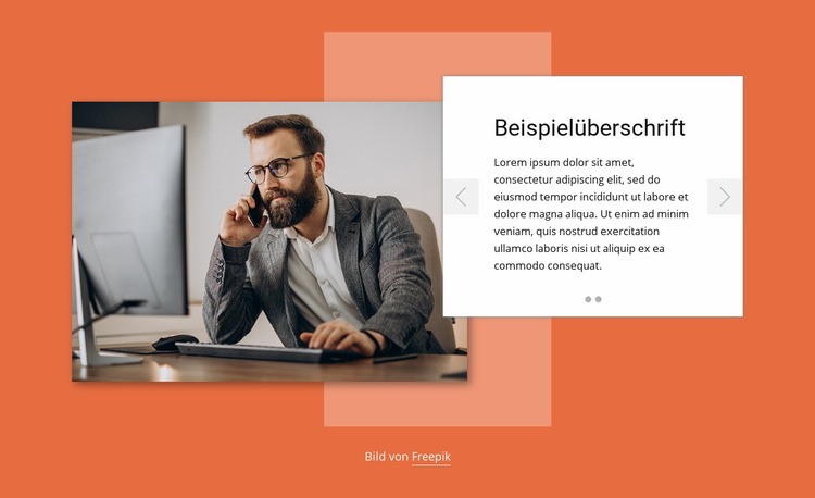 Planungslösung Website Builder-Vorlagen