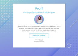 Designerprofil - Bestes Website-Vorlagendesign