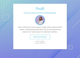 Designerprofil – Gebrauchsfertiges WordPress-Theme